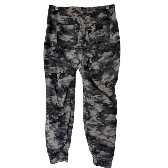 Spanx Gray Camo Stretch Twill Cargo Jogger Utility Pull Up Pants Size L - Picture 5 of 10